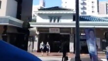 駅頭あいさつ ときわ台駅北口